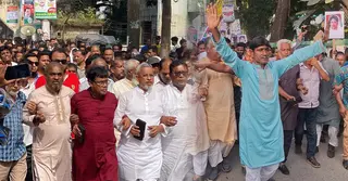 টাঙ্গাইল সদর আসনে মনোনয়নের দাবিতে টুকু ও ফরহাদ সমর্থকদের পৃথক মিছিল